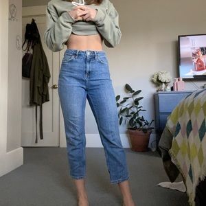 Topshop Straight Leg Jeans
